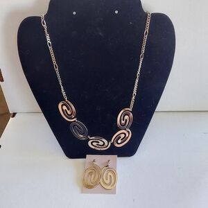 Vintage Avon Spiral Connection Choker & Earrings